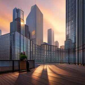 Whistleblower News 3 Utopian city at sunset, representing eligibility for SEC whistleblower rewards