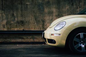 Whistleblower News 16 Beige Volkswagen Beetle, representing the $4 Billion Fine for Volkswagen and NHTSA Whistleblower Rules