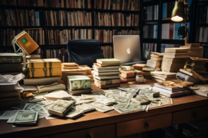 Whistleblower News 12 closeup of a students desk, representing education fraud