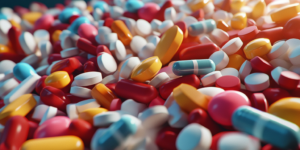 Whistleblower News 13 Colorful assortment of pills and capsules, symbolizing healthcare and pharmaceutical issues related to whistleblower cases and the False Claims Act.